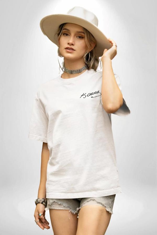 30 Ağustos Unisex Baskılı T-shirt - Beyaz - Image 1