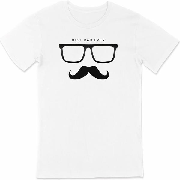 Babalar Günü Baskılı T-shirt - Beyaz - Image 1