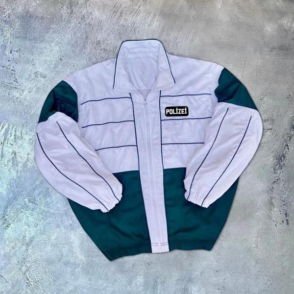 Unisex Uzun Kollu Dijital Baskılı Rüzgarlik - Beyaz - Image 1