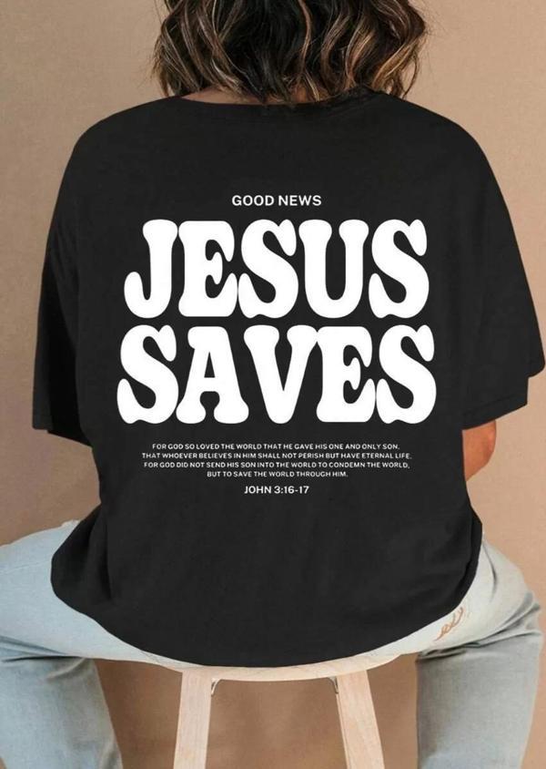 Baskılı Kadın T-shirt - Siyah - Image 1