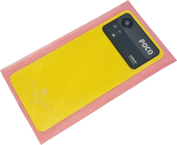 Tkgz Xiaomi Poco X4 PRO Arka Kapak (FULL Kamera Lensli ORJİNAL) SARI - Image 1
