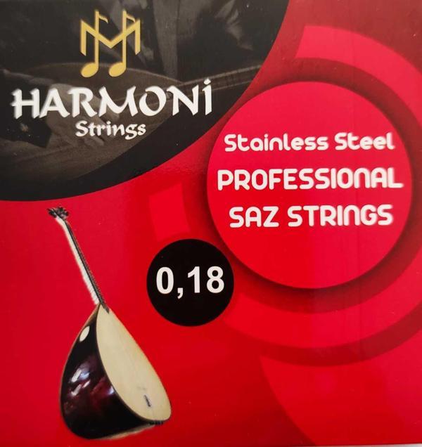 Harmoni Strings Hrm18 Kısa Sap Bağlama Teli Takım Profesyonel 0.1 - Image 1