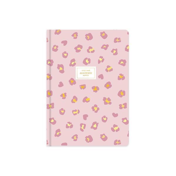 Keskin 17*24 Ciltli Akademik Ajanda - Pembe Leopar - Image 1