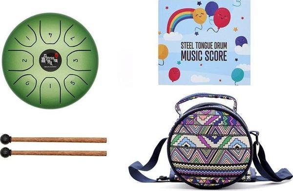 Himalaya Blessing 14cm Steel Tongue Drum BQ55JGR - Image 1