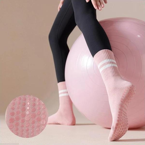 Yoga ve Pilates Çorabı Kaydırmaz Tabanlı 1 Çift - Image 1