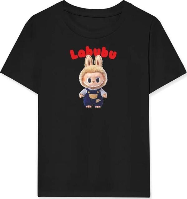 Kız Labubu Çocuk Baskılı T-Shirt - Beyaz - Image 1