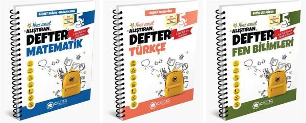 Çanta 2025 5. Sınıf Matematik + Türkçe + Fen Alıştıran Defter Seti 3 Kitap - Çanta Yayınları - Image 1