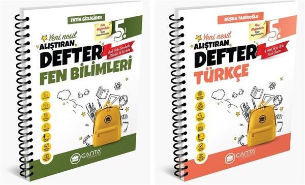Çanta 2025 5. Sınıf Türkçe + Fen Bilimleri Alıştıran Defter Seti 2 Kitap - Çanta Yayınları - Image 1