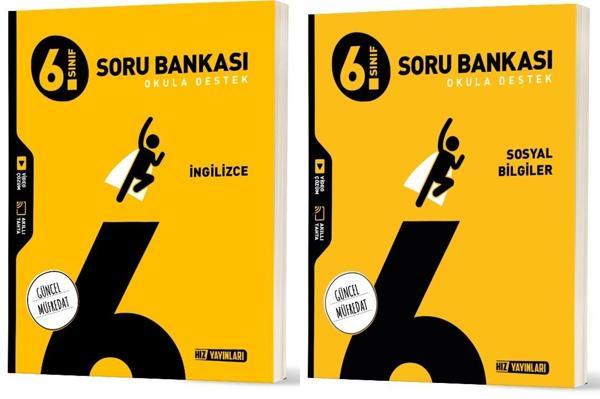 Hız 2026 6. Sınıf İngilizce + Sosyal Bilgiler Soru Bankası Seti 2 Kitap - Hız Yayınları - Image 1