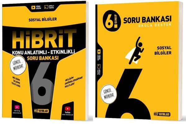 Hız 2026 6. Sınıf Sosyal Bilgiler Soru + Hibrit - Konu Seti 2 Kitap - Hız Yayınları - Image 1