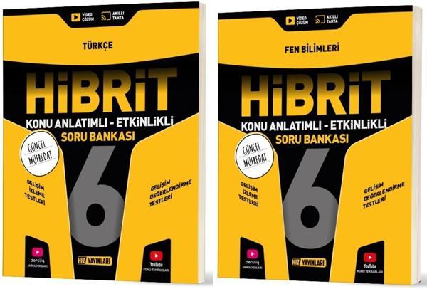 Hız 2026 6. Sınıf Türkçe + Fen Bilimleri Hibrit - Konu Seti 2 Kitap - Hız Yayınları - Image 1