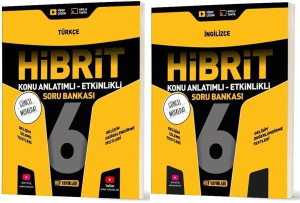 Hız 2026 6. Sınıf Türkçe + İngilizce Hibrit - Konu Seti 2 Kitap - Hız Yayınları - Image 1