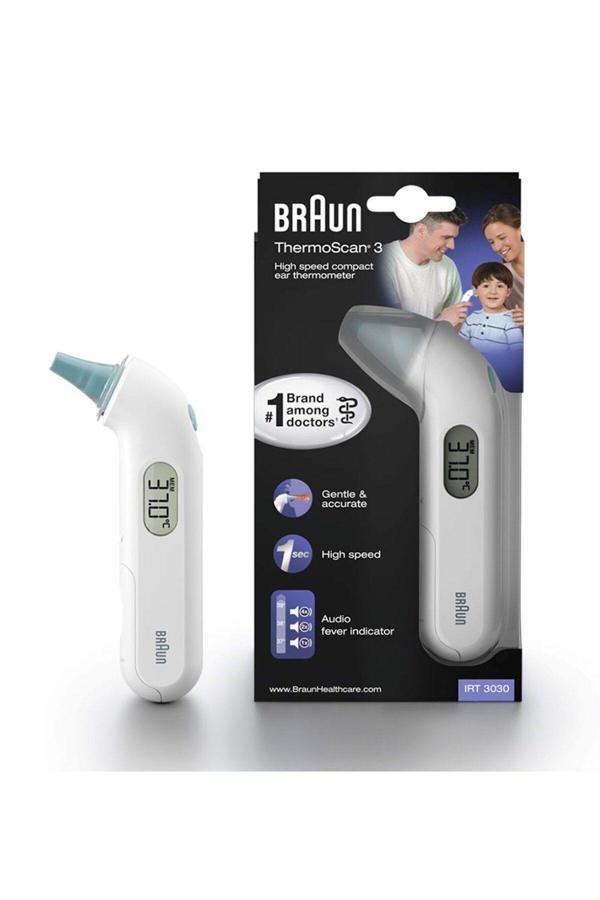 Braun Irt 3030 Beyaz Kulaktan Ateş Ölçer - Image 1