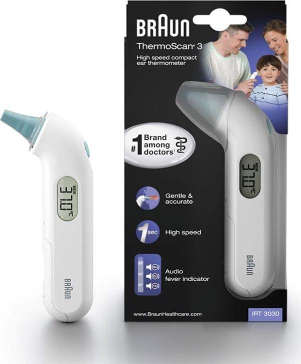 Braun Irt 3030 Beyaz Kulaktan Ateş Ölçer - Image 1