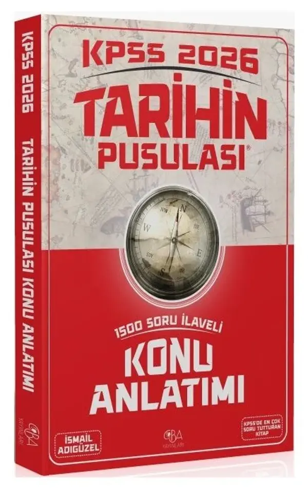 2026 KPSS Tarihin Pusulası Konu Anlatımı - İsmail Adıgüzel CBA Yayınları - Bi bigelio - Image 1