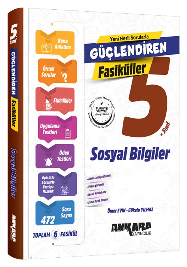 5. Sınıf Sosyal Bilgiler Güçlendiren Fasiküller Ankara Yayıncılık - Bi bigelio - Image 1