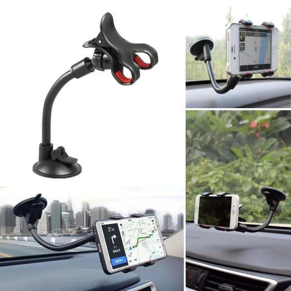 BUFFER® Akrobat Cama Sabitlenen Güçlü Vakumlu 360 Derece Dönen Tüm Modellere Uyan Oto Telefon Tutucu - Image 1