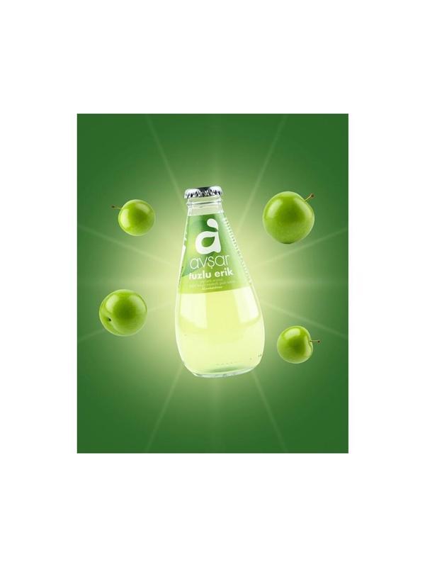 Avşar Yeşil Erik Aromalı Maden Suyu Şekersiz Tuzlu Erik 6X200 ml ( 6 Adet ) - Image 1