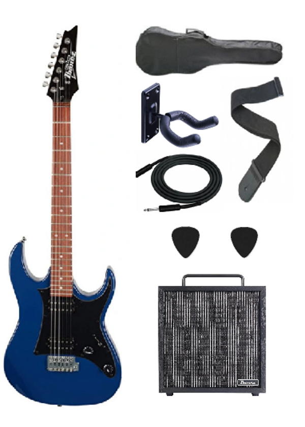 IBANEZ GRX20-JB GRX Serisi Jet Siyah Elektro Gitar Set - Image 1