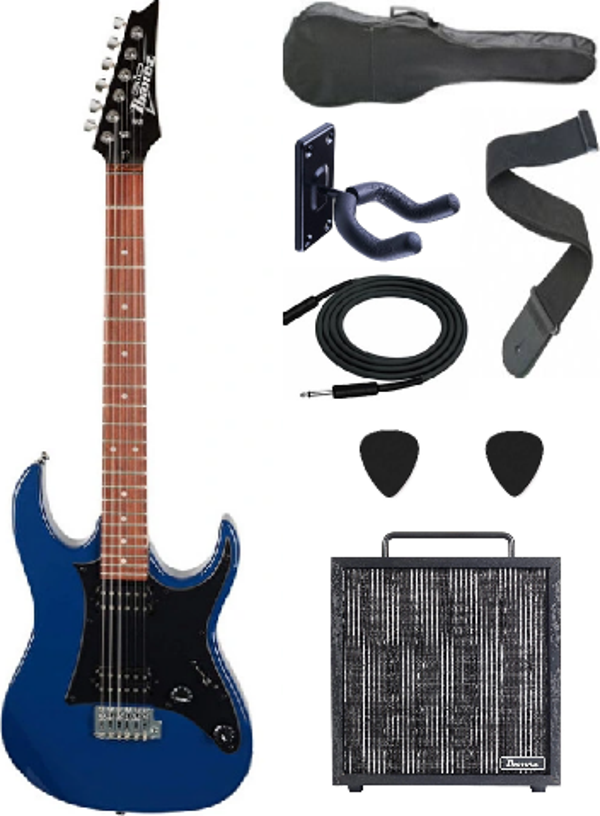 IBANEZ GRX20-JB GRX Serisi Jet Siyah Elektro Gitar Set - Image 1