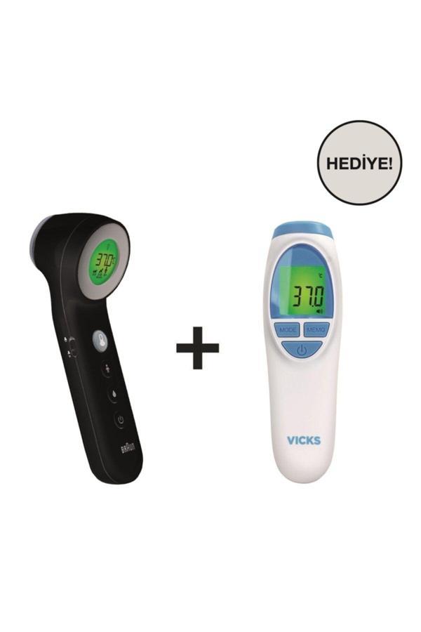 Braun Bnt400 Temassız Ateş Ölçer Siyah+Vıcks Vnt200 Ateş Ölçer - Image 1
