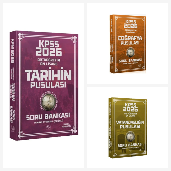 CBA 2026 KPSS Lise Ortaöğretim Ön Lisans Genel Kültür Çözümlü Soru Bankası Seti 5 Kitap CBA Yayınlar - Bi bigelio - Image 1
