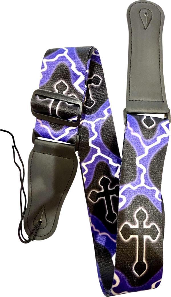 BRAHNER PURPLE CROSS GİTAR ASKISI - Image 1