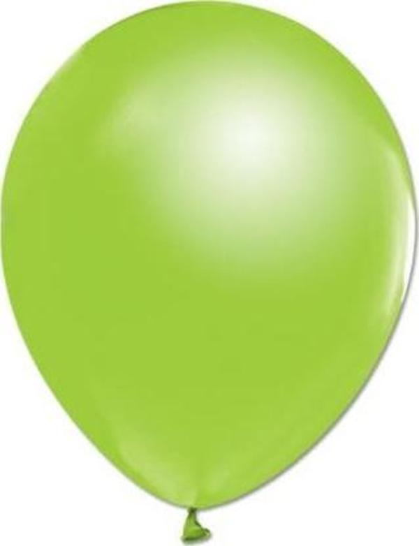 Balonevi Balon 12 Inç Metalik Açık Yeşil (12 Li Paket) BMB1112TMT8686 - Image 1