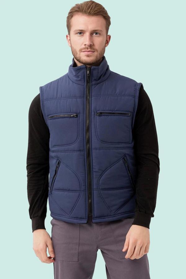 Kışlık Su Geçirmez Çok Cepli Yelek Isı Yalıtımlı Melesa İş Outdoor Suya Sıcak Tutucu - Image 1