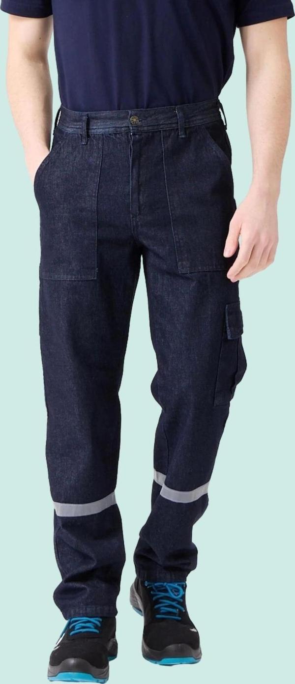 Tulipa Denim Yazlık İş Pantolonu Koyu Hafif - Image 1