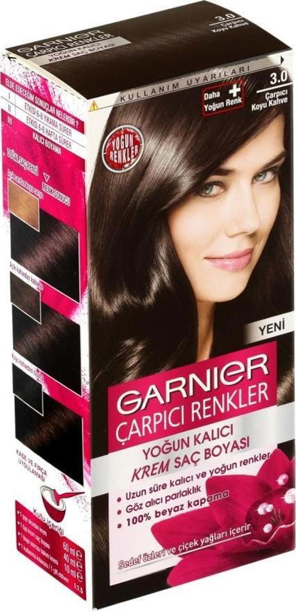 Garnier Çarpıcı Renkler Saç Boyası 3.0 Çarpıcı Kahve - Image 1