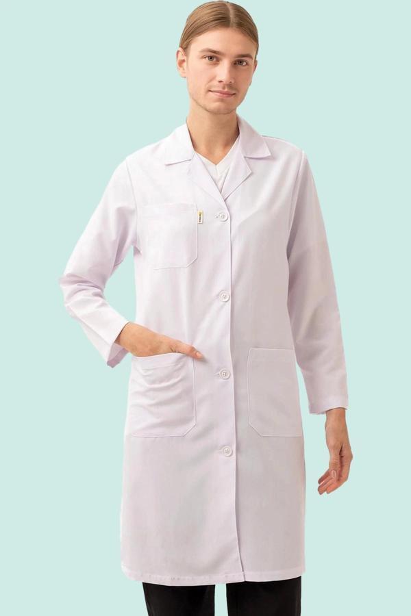 Tıp Önlüğü Kadın Laboratuvar Üniforması Cordata Doktor Hemşire Şık Konforlu - Image 1
