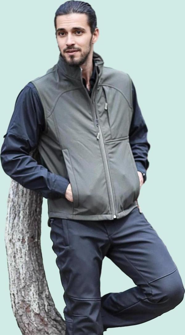 Softshell Yelek Erkek Rüzgar Geçirmez Su İtici Nefes Alabilir Fy82 Fiyort Kenai Outdoor - Image 1