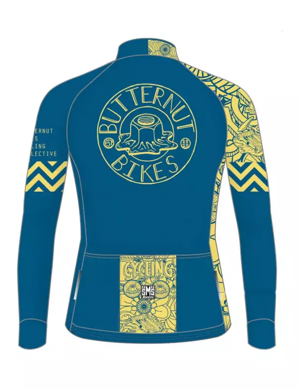 Santini Virtus Termal Kışlık Kadın Bisiklet Forması Butternut Bikes 9C216175VIRT MAVİ-XS - Image 1
