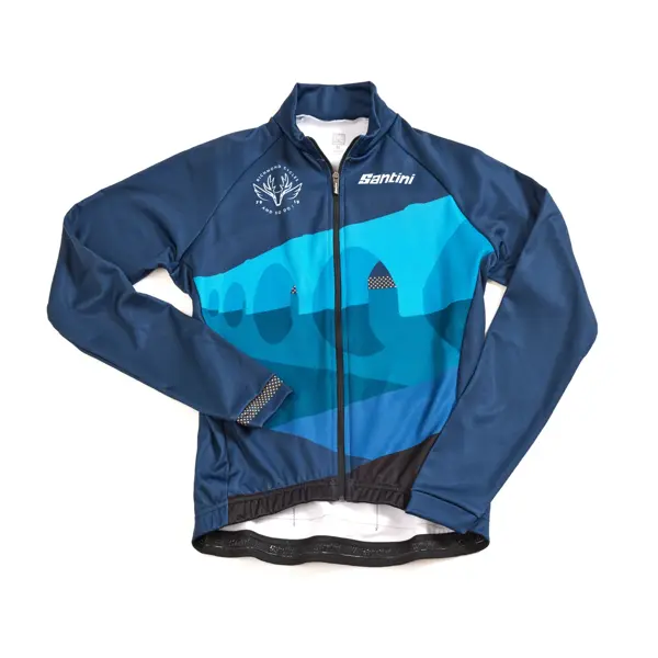 Santini Deep Winter Termal Erkek Kışlık Bisiklet Forması Richmond Cycles 9C216075DEEP Lacivert-S - Image 1