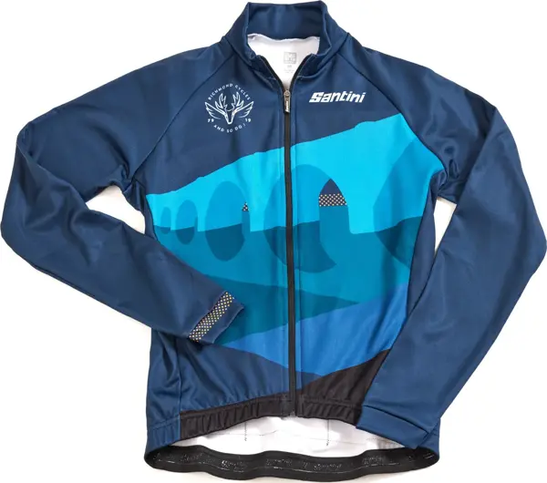 Santini Deep Winter Termal Erkek Kışlık Bisiklet Forması Richmond Cycles 9C216075DEEP Lacivert-L - Image 1