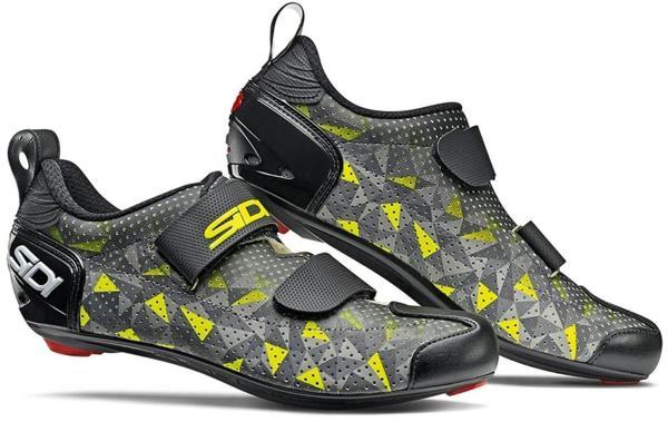 Sidi T-5 Air Triathlon Bisiklet Ayakkabısı GRİ-SARI-39 - Image 1