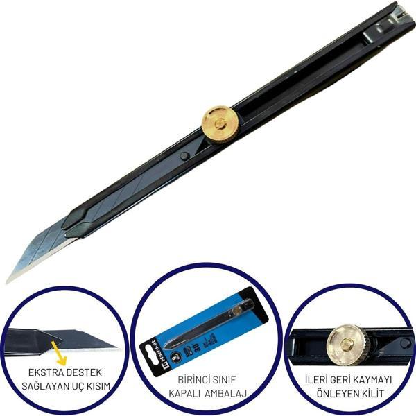 Machket-103 9 mm Kilitli Metal Maket Bıçağı - Image 1