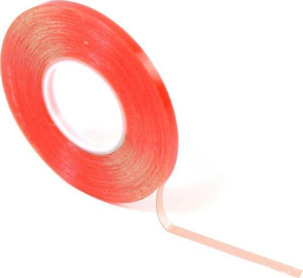 KIRMIZI ŞEFFAF ÇİFT TARAFLI BANT 3 MM - Image 1