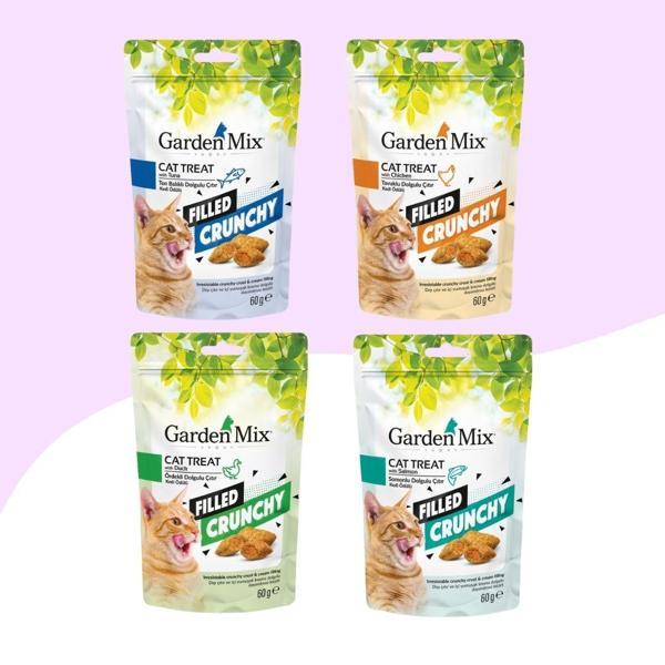 4 Farklı Aromalı Dolgulu Kedi Ödülü 4x60Gr - Image 1