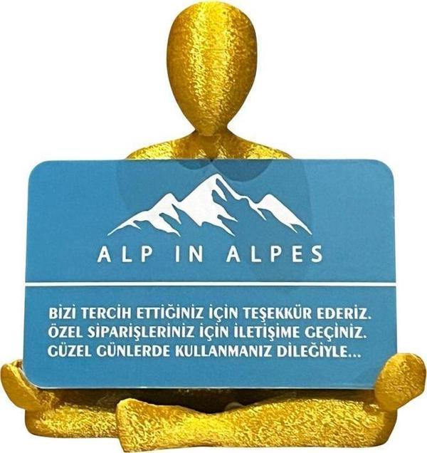Yoga Temalı Kartvizitlik (Altın Renk) - Image 1