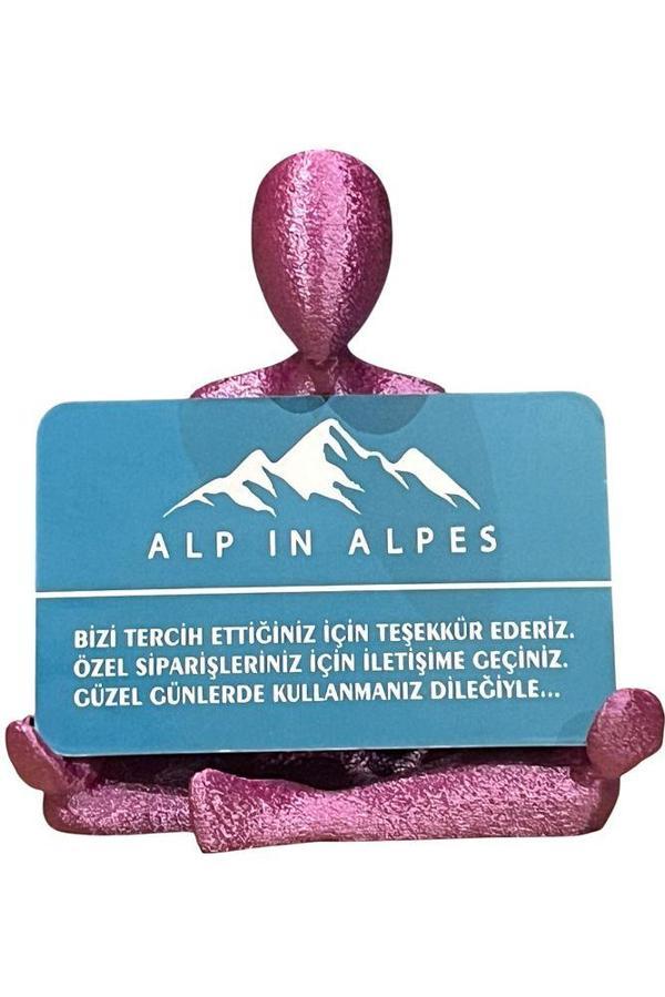 Yoga Temalı Kartvizitlik (Magenta) - Image 1