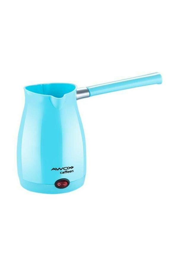 AWOX CAFFEEN  MAVİ  ELEKTRİKLİ CEZVE  TÜRK KAHVESİ  MAKİNESİ  PLASTİK   ÇİFT AĞIZ   0.4LT - 5 FİNCAN   1000W (4401) - Image 1