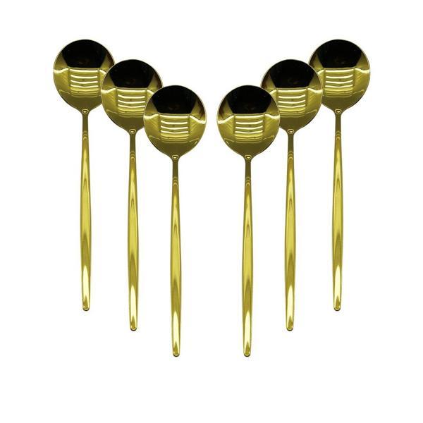 6 PCS GOLD YEMEK KAŞIK SETİ (4401) - Image 1