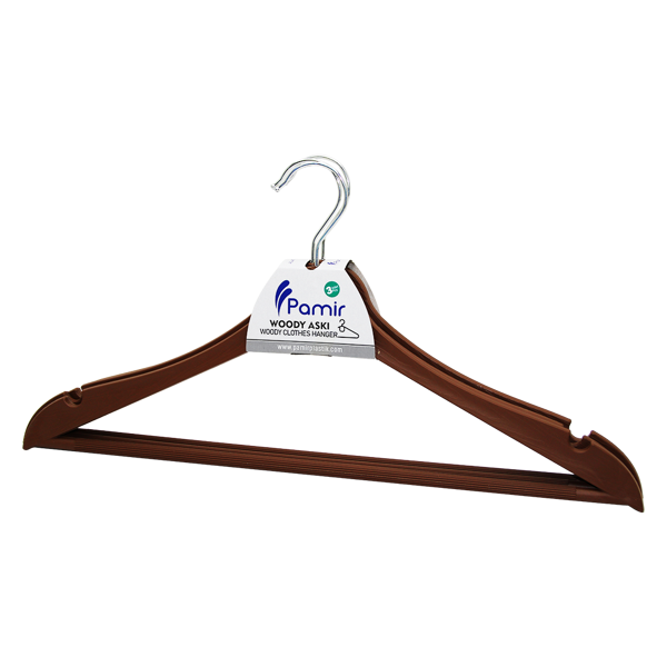 3 PARÇA  PLASTİK WODY METAL BAŞLI ASKI (4401) - Image 1