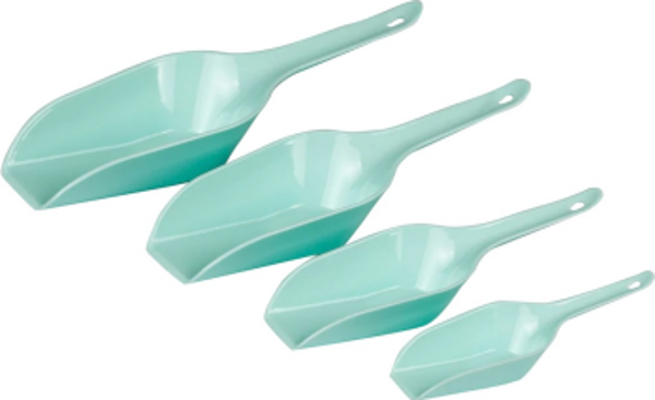 4 PARÇA  ÖLÇÜ ERZAK KÜREK KAŞIK (4401) - Image 1