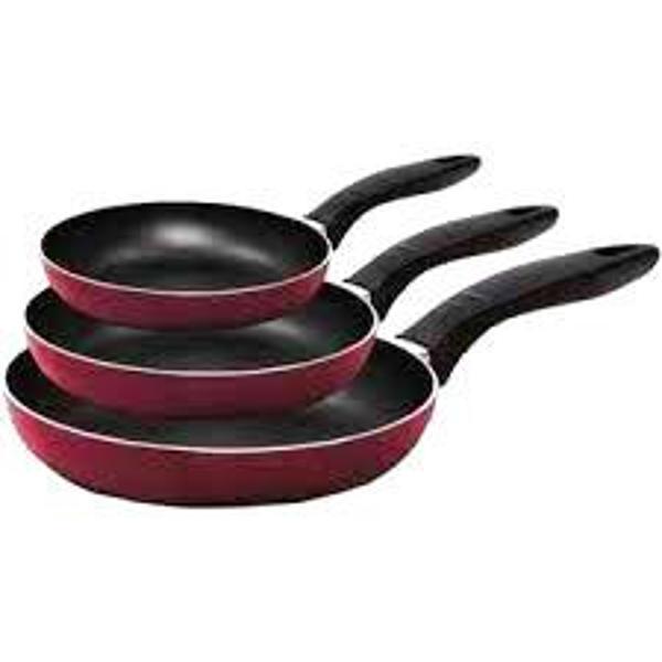 3 BOY TEFLON TAVA SETİ BAKALİT SAPLI16-20-24CM. (4401) - Image 1