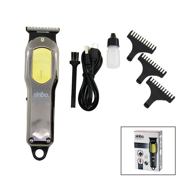 USB ŞARJLI - LCD GÖSTERGELİ SAÇ KESME TRAŞ MAKİNESİ GÖVDE KROM KAPLAMA  SHC-1903 (4401) - Image 1