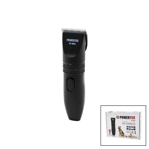 POWERTEC TR-9000  KEDİ - KÖPEK  BAKIM SETİ USB ŞARJLI TRAŞ MAKİNESİ METAL TARAK - MAKAS 0.8-1.1-1.4-1.7-2.0MM AYARLI (4401) - Image 1