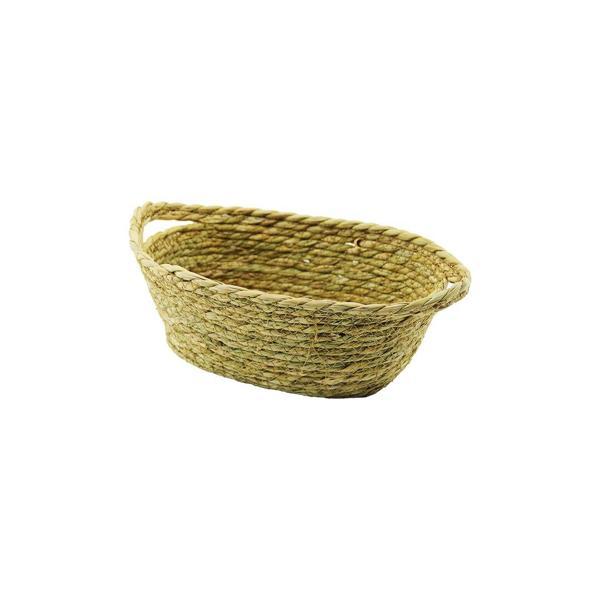 OVAL - KULPLU HASIR ORGANİZER SEPET 18X27CM - Y: 11CM (4401) - Image 1